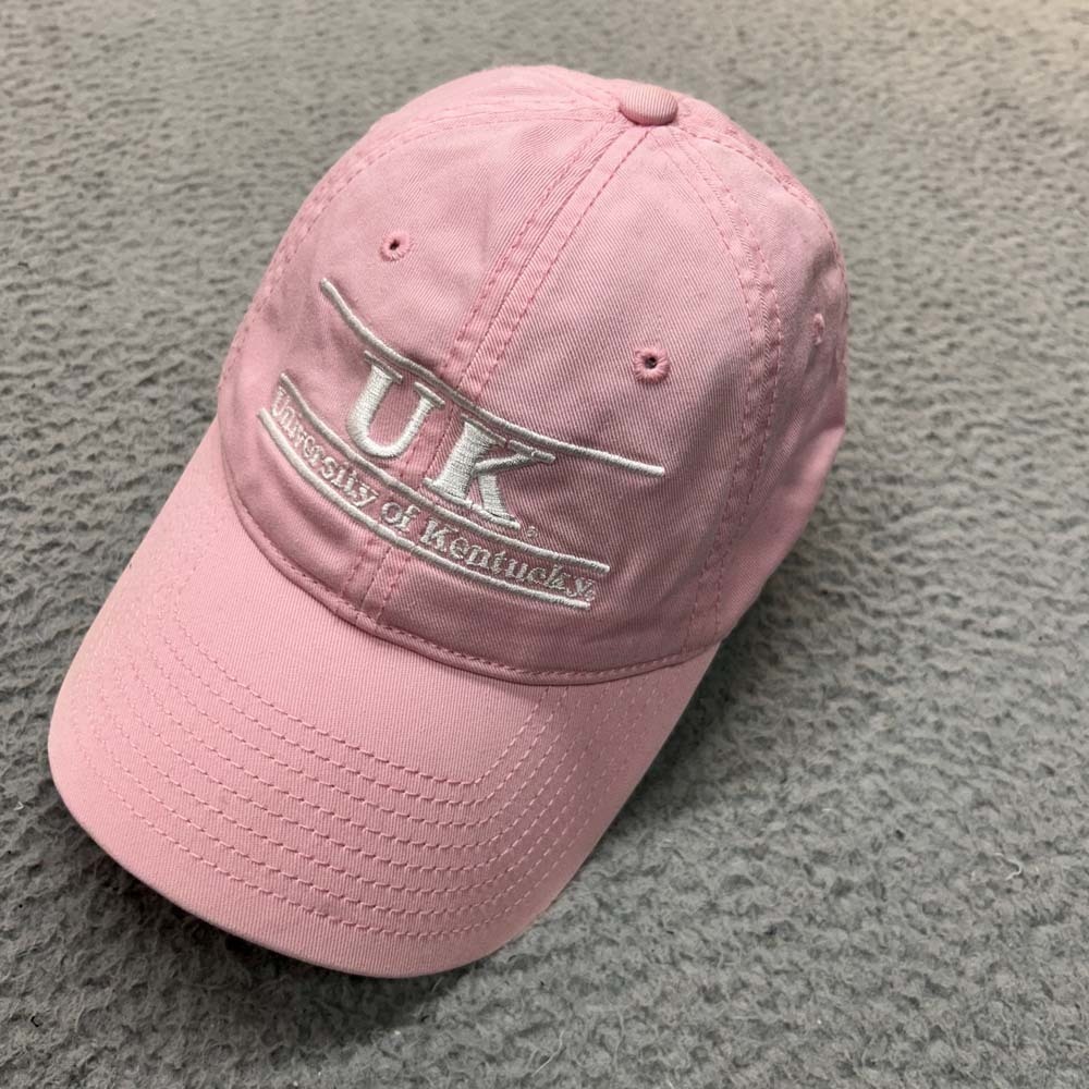 Pink Kentucky Wildcats  Hat Cap Womens Baseball Cap One Size The Game Three Bar